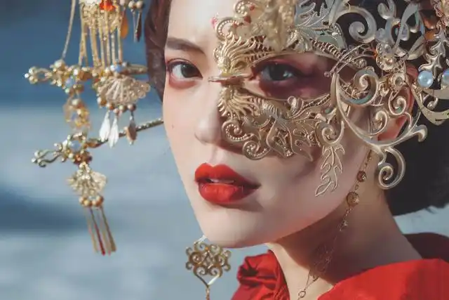 小山重叠金明灭,鬓云欲度香腮雪!神级coser还原半面妆令人叹服