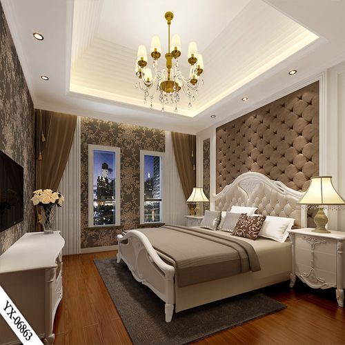 yy主播背景布直播间男女背景软包墙3d欧式豪华客厅卧室背景布