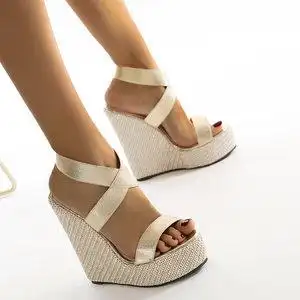 夜店性感时尚超高坡跟凉鞋图片