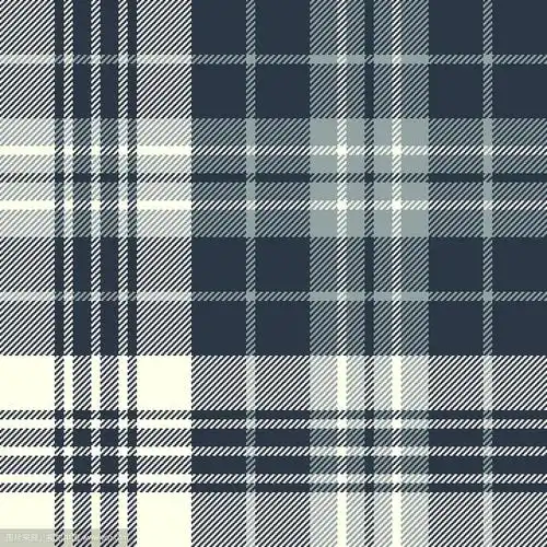 无缝编织像素格子图案,深蓝,灰色和灰白色,用于法兰绒衬衫,毯子,扔