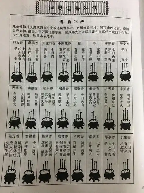 11,天地香:天地採香,急焚香火 .