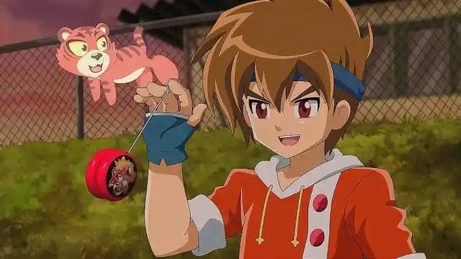 火力少年王:游烈和张豪比赛,小老虎又出来了,好可爱啊