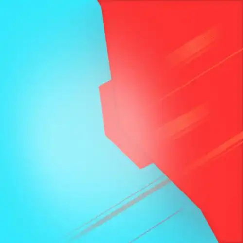 蓝红撞色扁平主图