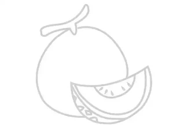 哈密瓜简笔画