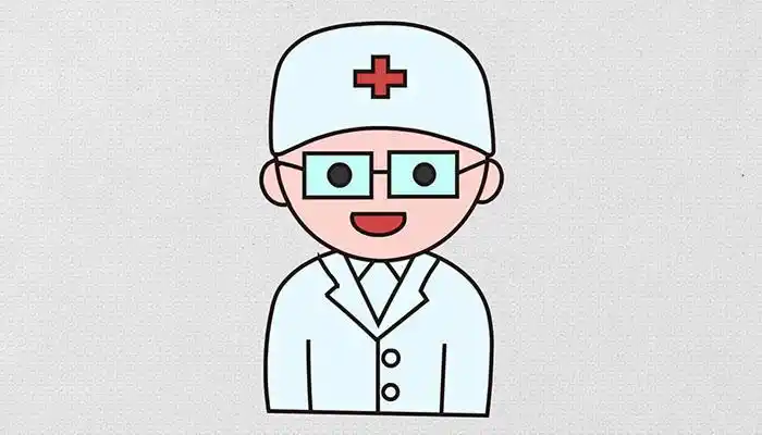 医生简笔画的画法 医生简笔画的教程