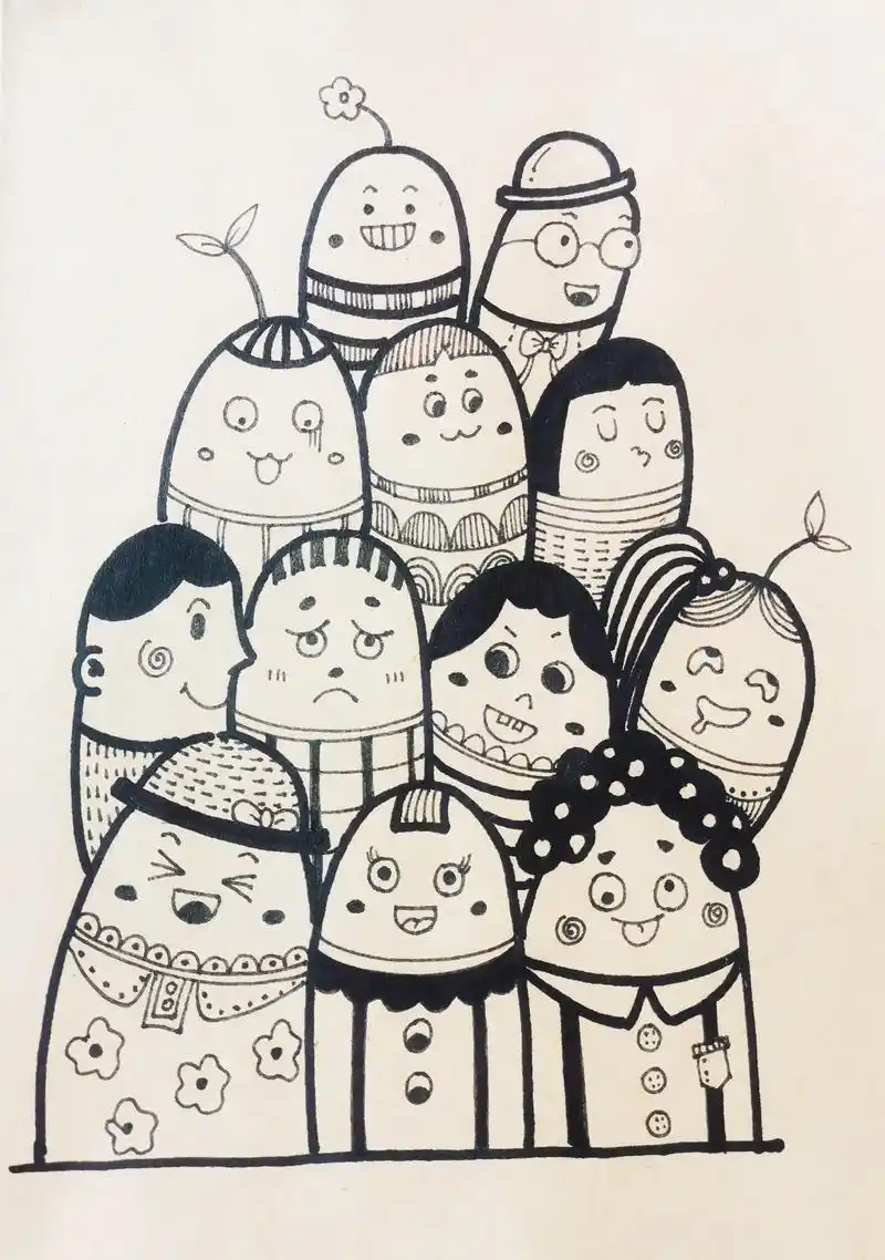 线描装饰画简单易学