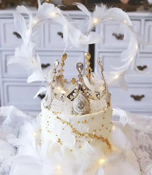 雅米水果塔小红仙女皇冠羽毛生日蛋糕动物奶油北京新鲜生日蛋糕