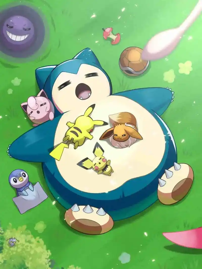 卡比兽.#口袋妖怪 #治愈系 #我又来送图啦 - 抖音