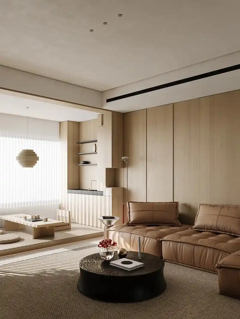 奶油原木复古风装修效果图,每个细节都好爱.最满意喜欢的:阳台 - 抖音