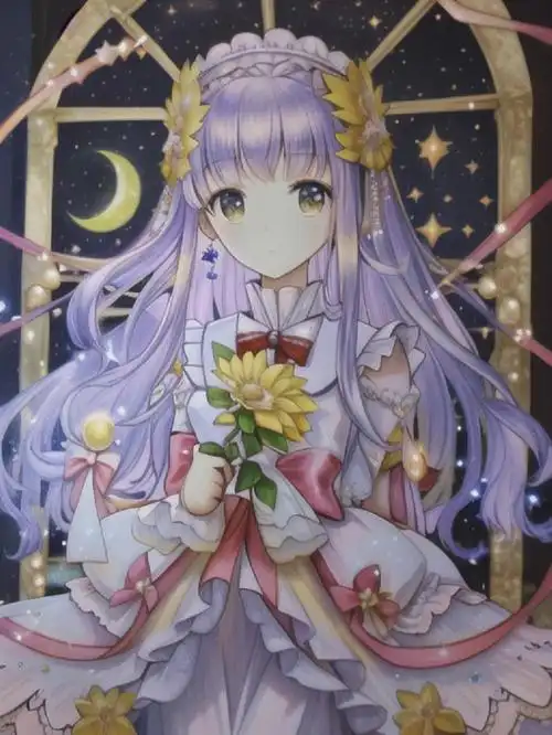 花与萌娘月见草