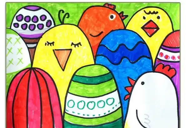 儿童简笔画 秒速画一群可爱的小鸡,快和宝宝一起来画一画吧!