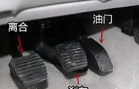 汽车的离合器,油门,刹车分别在哪边?