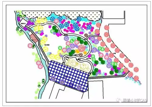 cad图纸(以园林为例)1实际工作中,很多图纸会用块来进行细节表达,如