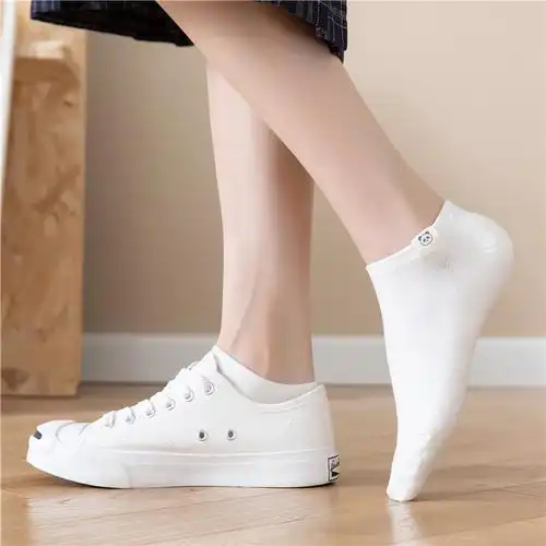 白色袜子女短袜夏季薄款可爱日系学生船袜女纯棉船袜