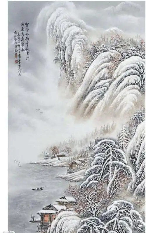 窗含西岭千秋雪,门泊东吴万里船.