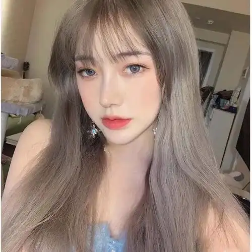 网红显白流行色奶茶灰时尚流行自己染 亚麻灰(头发必须是7度的选)