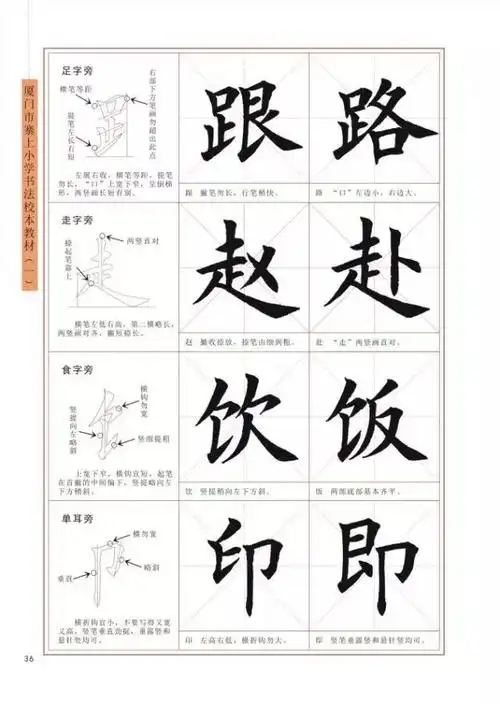 实用教材毛笔楷书入门教程