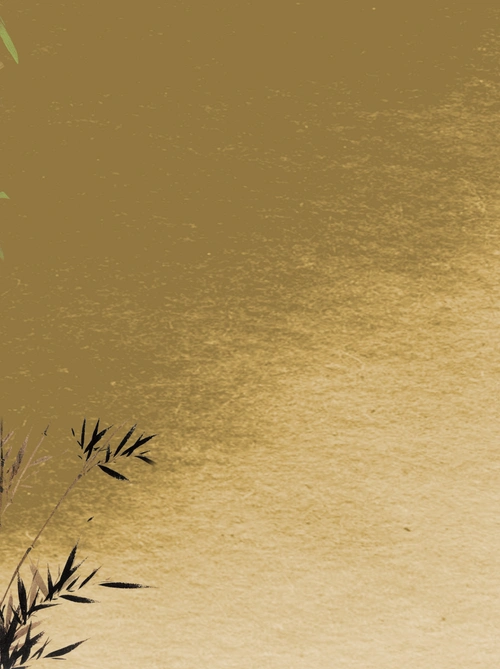 中国风水墨晕染素雅底纹竹叶背景素材