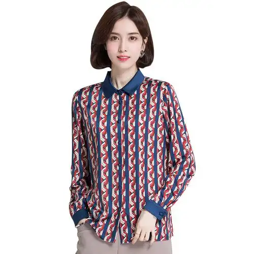 券恒源祥女士衬衫春夏季款桑蚕丝衬衫真丝衬衣女长袖上衣主要参数品牌