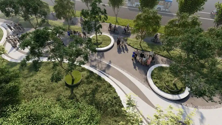 闪电号>媒体>德州市广播电视台>(效果图)小小的口袋公园,就像城市结构