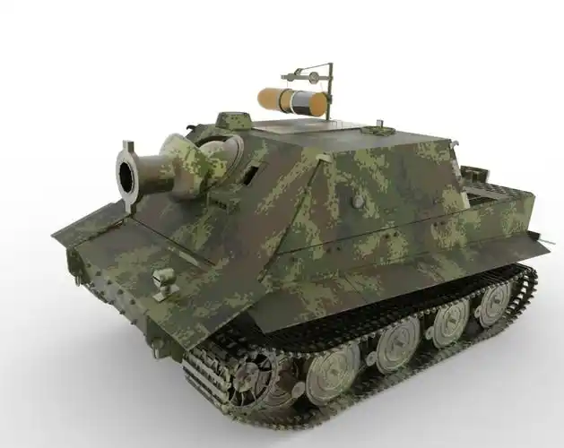 二战最强德国突击虎自行强击火炮