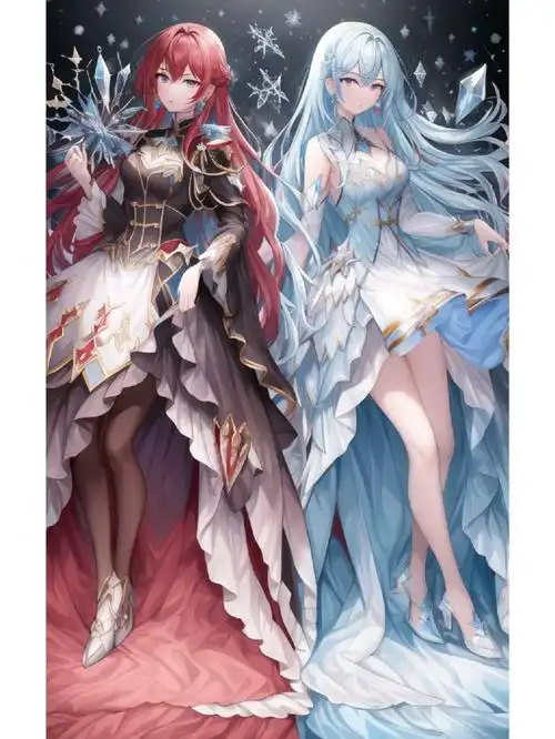 二次元颜值担当冰晶姐妹花