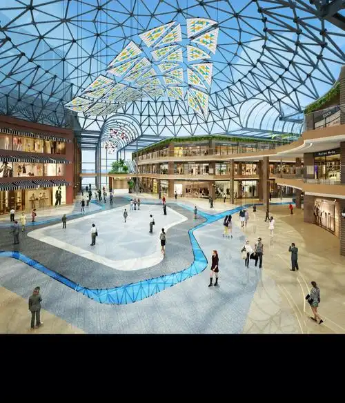 商场现代风格全景效果图设计