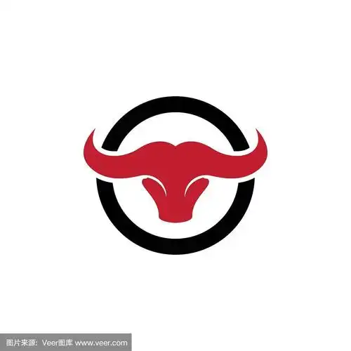 牛头矢量图标插图