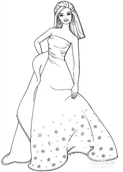 芭比娃娃的画法