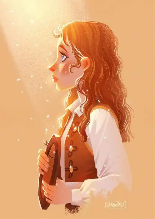 elenaberezina的卡通人物肖像插画