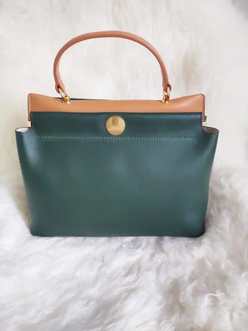 迪桑娜墨绿色包包