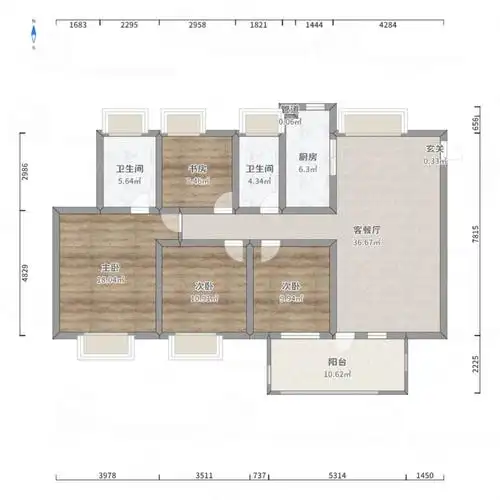 融创玉兰公馆三区高楼层采光充足商圈成熟双卫生间