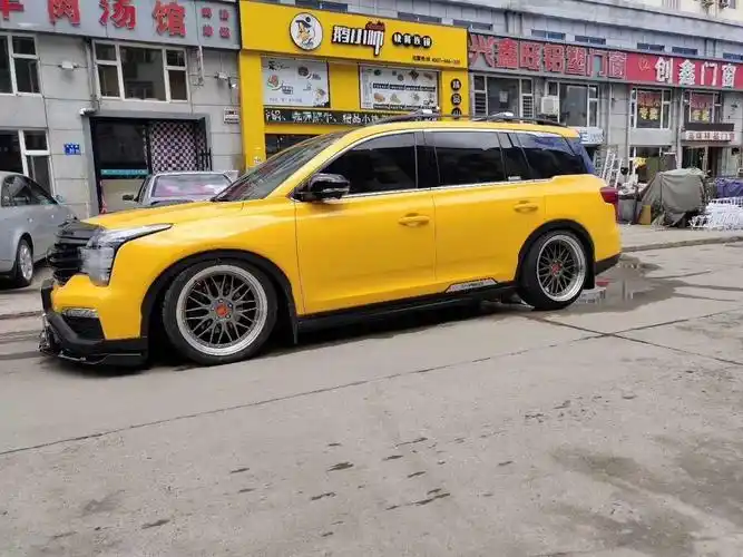 硬派suv传祺gs8改装airbft气动避震低趴姿态