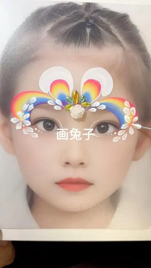 兔子彩绘儿童面部彩绘