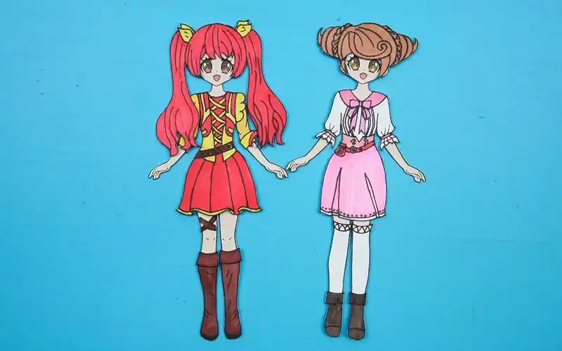 星学院纸娃娃手工,菲洛换装手绘教程