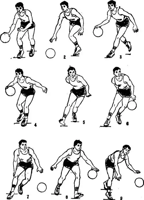 背后运球-篮球-专业词典