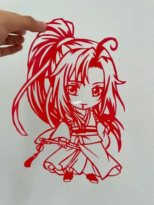 手工刻纸  #学前教育手工