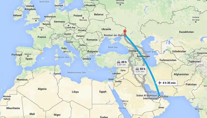 一载55人迪拜客机在俄罗斯坠毁现场