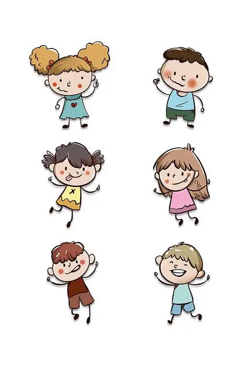 儿童卡通人物小孩素材