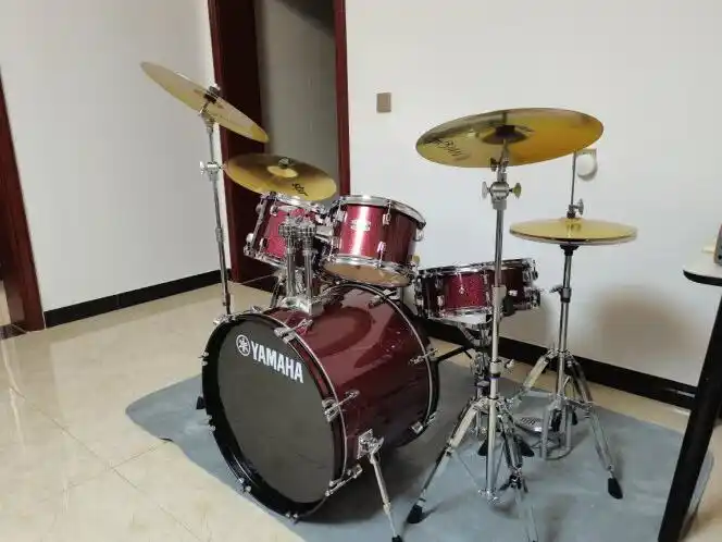 2022全新升级款雅马哈架子鼓雷神考爵士鼓初学者入门家用练习 三镲