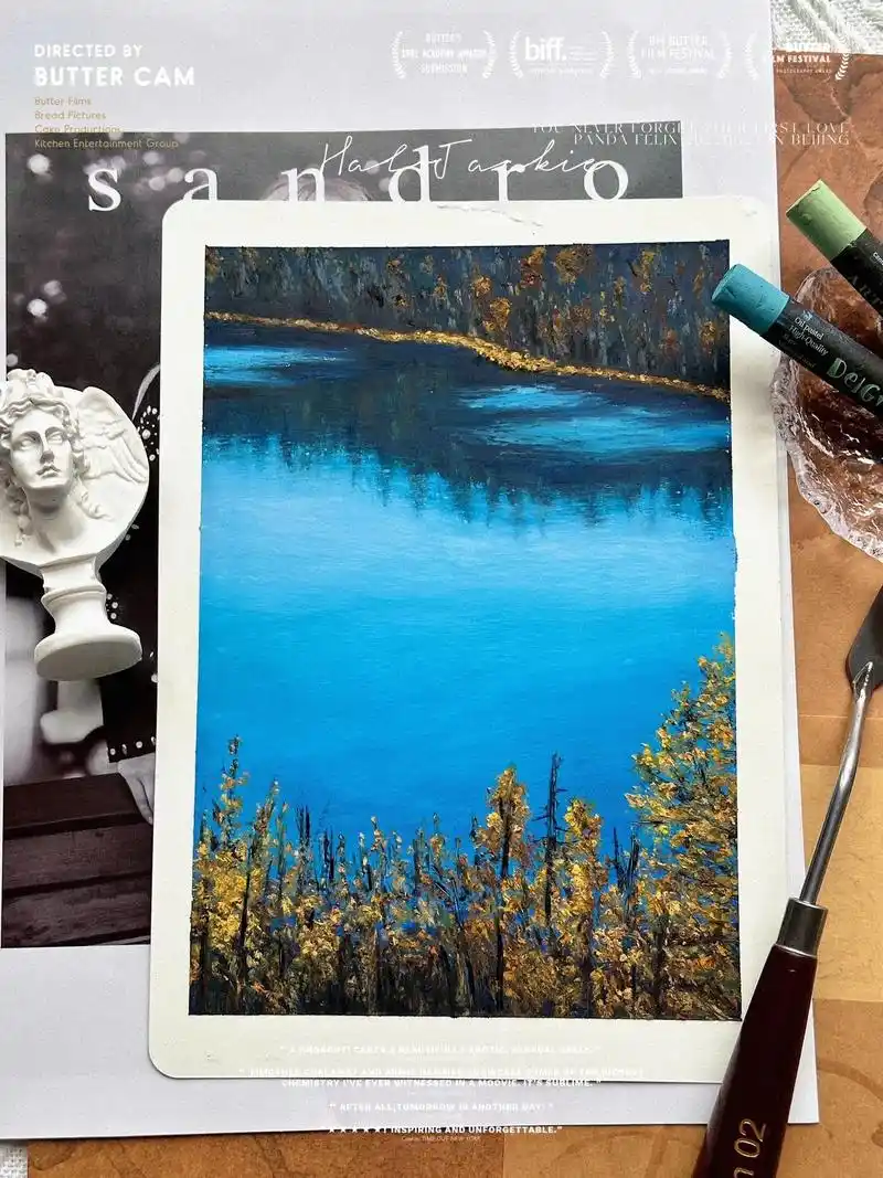 油画棒 #油画棒教程 #绘画 - 抖音