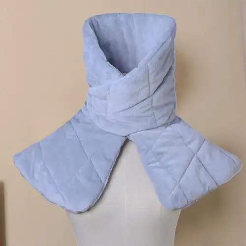 加厚护肩保暖睡觉中老年女士围脖套头坐车颈椎围巾