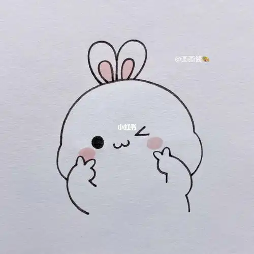 可爱小兔子简笔画教程