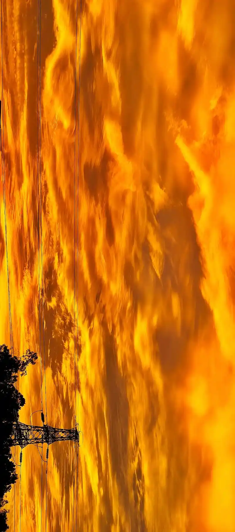 7.24的晚霞#火烧云 - 抖音