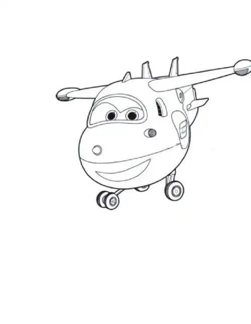 超级飞侠填色简笔画可直接打印a4纸