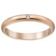 cartier卡地亚18k金玫瑰金单钻简约大气1895结婚求婚订婚对戒戒指b