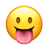 emoji 小黄脸 吐舌 搞怪 逗