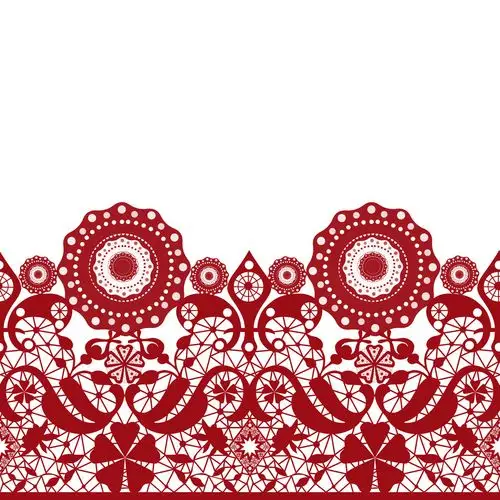 红色,无缝,花边,蕾丝,图案,白色背景,背景