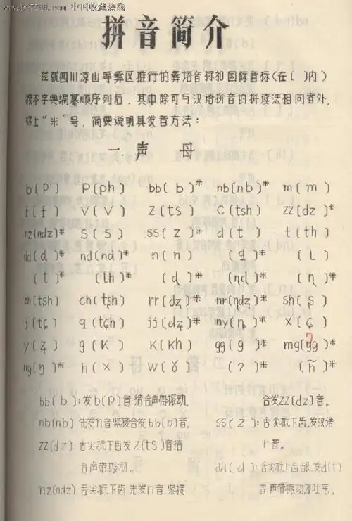 彝文字典.(1978年初稿)16开油刻本