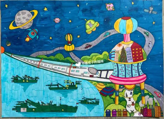 儿童科技主题画